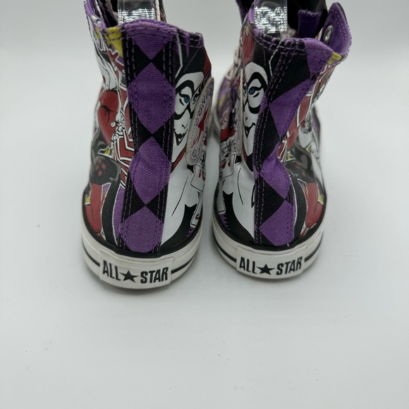 Converse Harley Quinn Jocker DC High Top Chuck Taylor Sneakers Men’s 7 Womens 9 - Picture 5 of 12